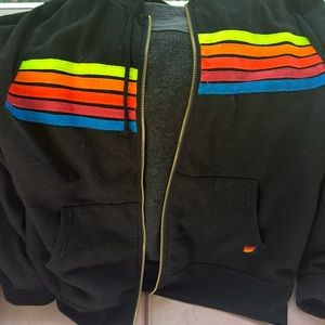 Aviator nation zip up hoodie size L